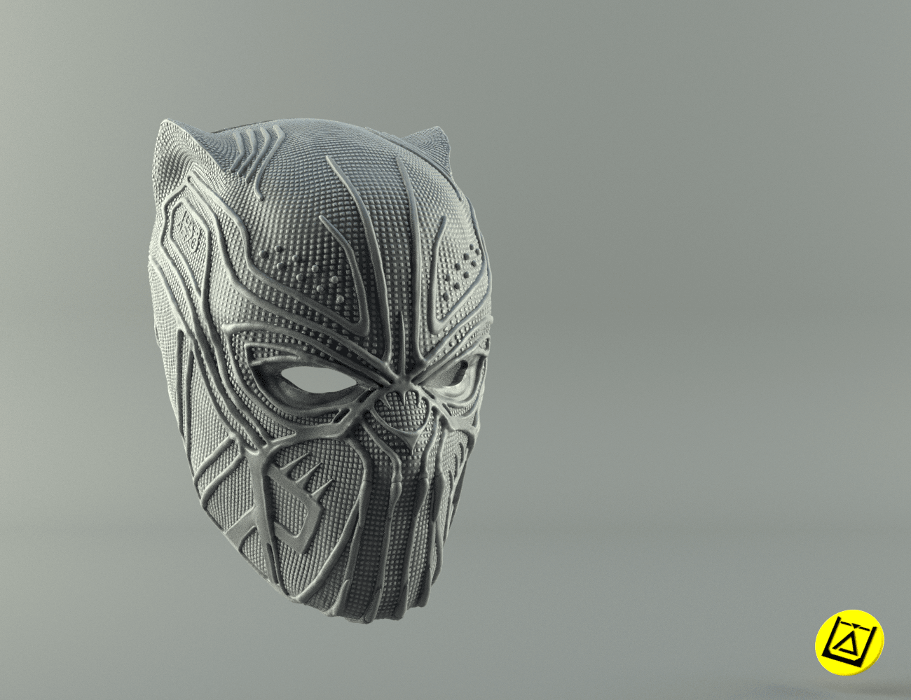 🦸 KILLMONGER GOLDEN JAGUAR MASK 3D PRINT MODEL・ 3D File